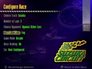 M2 console IMSA racing game