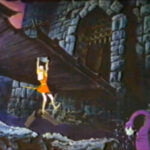 Dirk the Dangerous on the drawbridge 3do