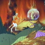 Dragon's Lair 3DO Princess Daphne trapped in the Dragons orb