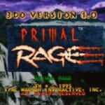 Primal Rage 3DO game start screen