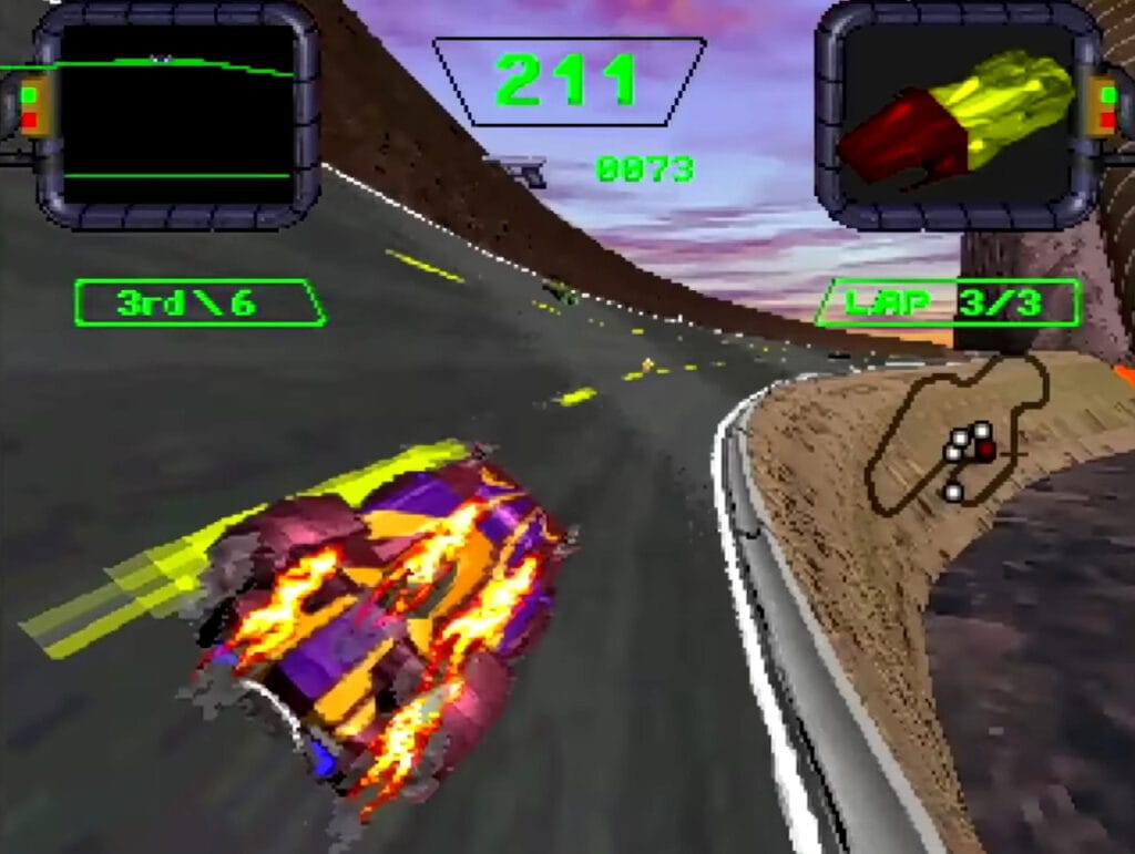 3DO crash and Burn car damage