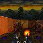 Shooting gamekeepers in the 1st level maze