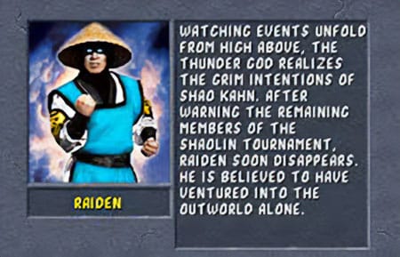 Raiden Mortal Kombat 2 3DO move list