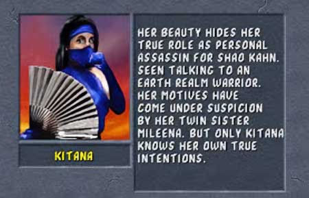 Kitana Mortal Kombat 2 3DO move list