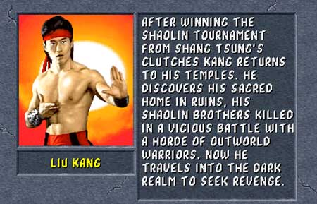 Lui Kang move list for 3DO