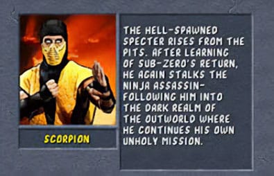 Scorpion Mortal Kombat 2 move list for 3DO