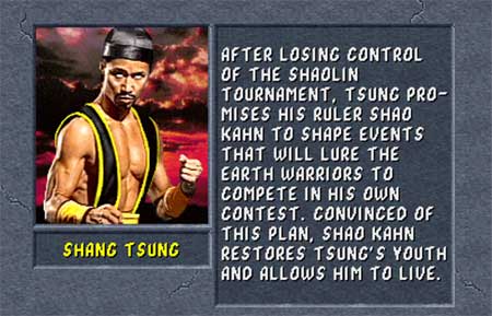 Shang Tsung Mortal Kombat 2 on 3DO move list
