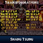 Shang Tsung transformation codes