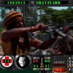 Corpse Killer 3DO Winstons huge automatic rifle