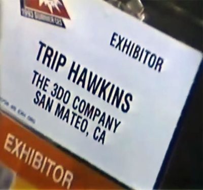 Trip Hawkins Exhibitor badge